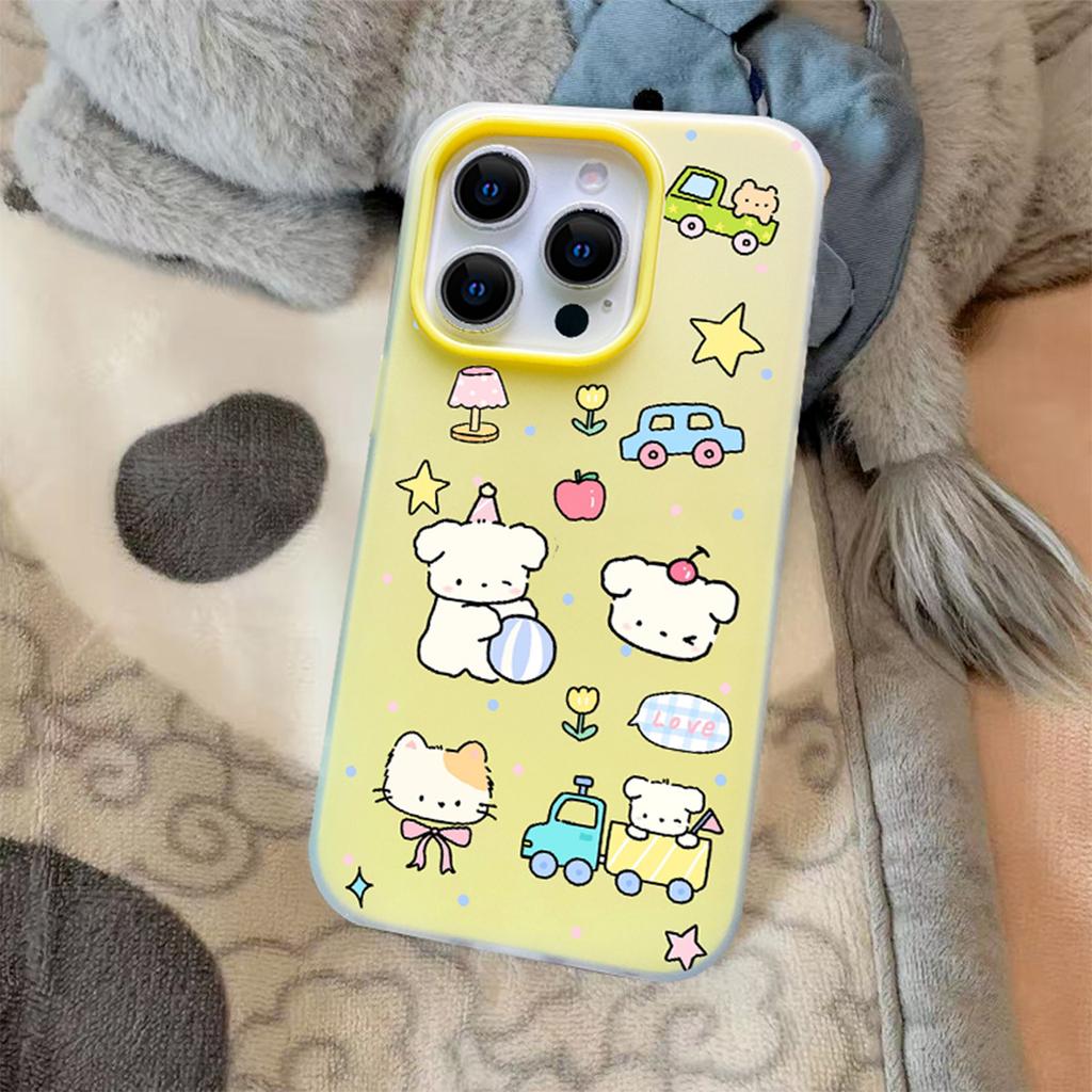 Jelly Two-in-one Mobile Phone Case Cartoon Soft Case Mobile Phone Case for Trendy Men with Creative All-inclusive Edge Frosted Hard Shell Soft Edge