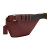 Coach 33 Classic Monogram Zipper Closure Fabric And Leather Shoulder Bag Women Shoulder Bag Burgundy CG994-B4WN