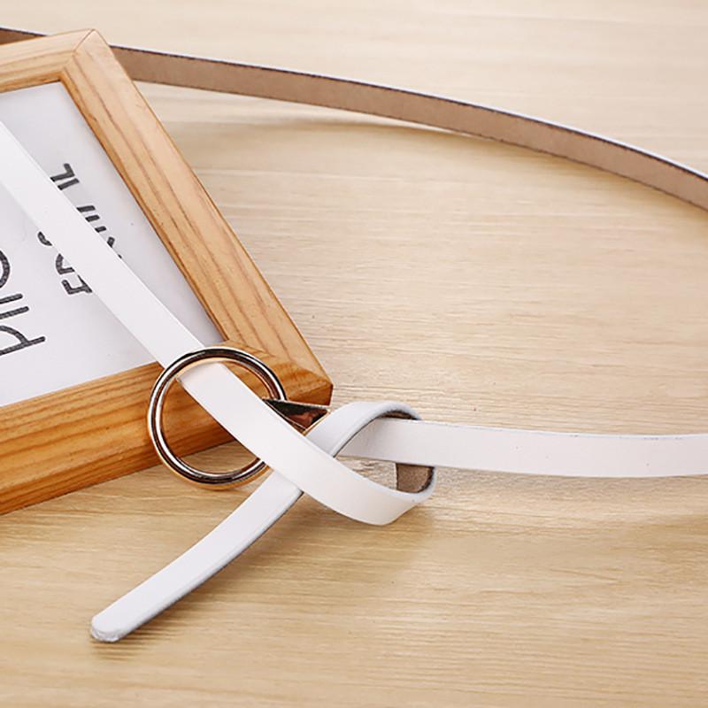 Womens Minimalist Style Waist Belt Metal Buckle Dress Suit Shapewear Belt