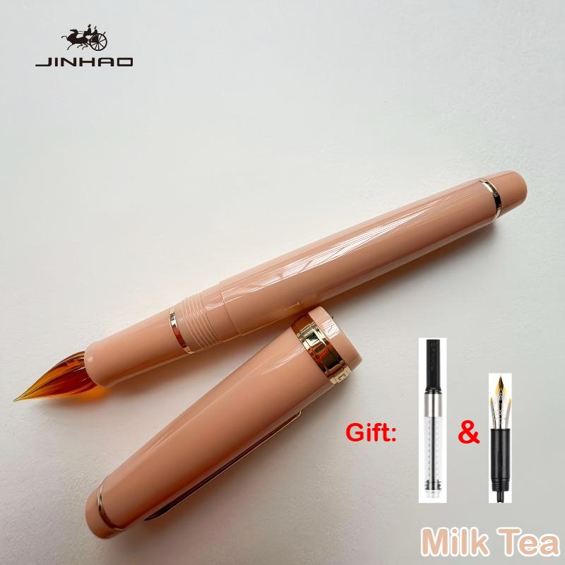 JINHAO 82 Glass Dip Pens One Stroke Two Styles with Fountain Pen Nib Ink Converters Calligraphy Pen Stationery School Supplies