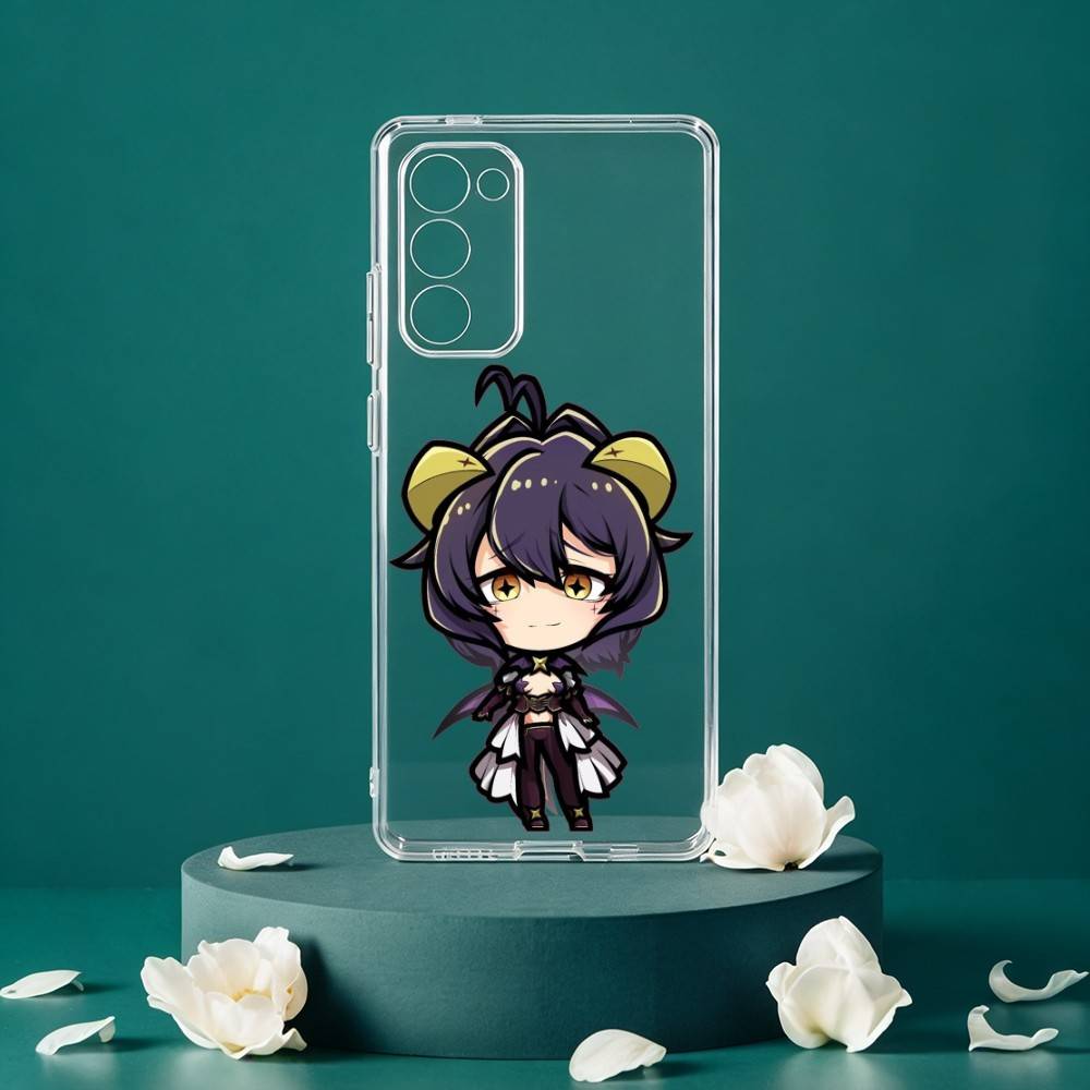 Sprudelnde Magical Girls Manga Handyhülle für Samsung Galaxy S24 S25 S23 S22 S21 Plus S24 S25 Transparente Hülle