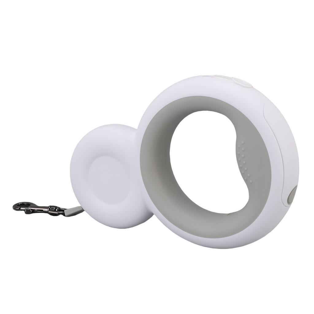 Retractable Dog Leash Built In Poop Bag Holder with LED Light Pet Walking Leash for Medium Dogs Up