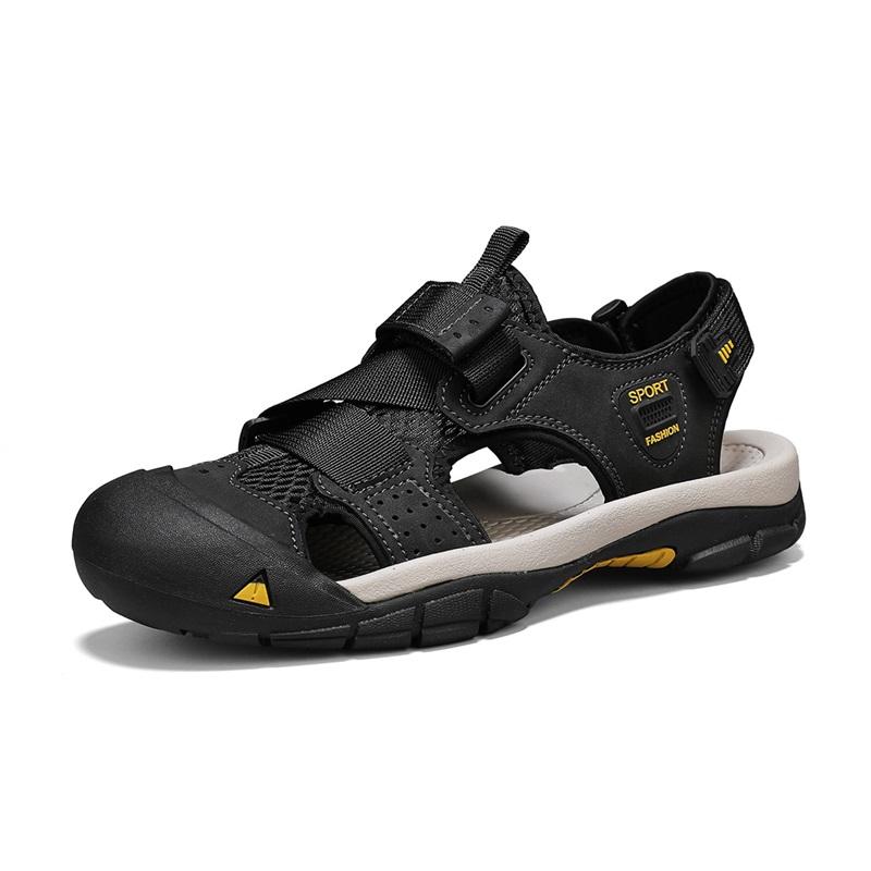 Fashion Lightweight Men's Summer Sandals Soft Comfortable Anti-collision Toe Sneakers Quick-Dry Wading Aqua Shoes Antiskid Beach Sandaly