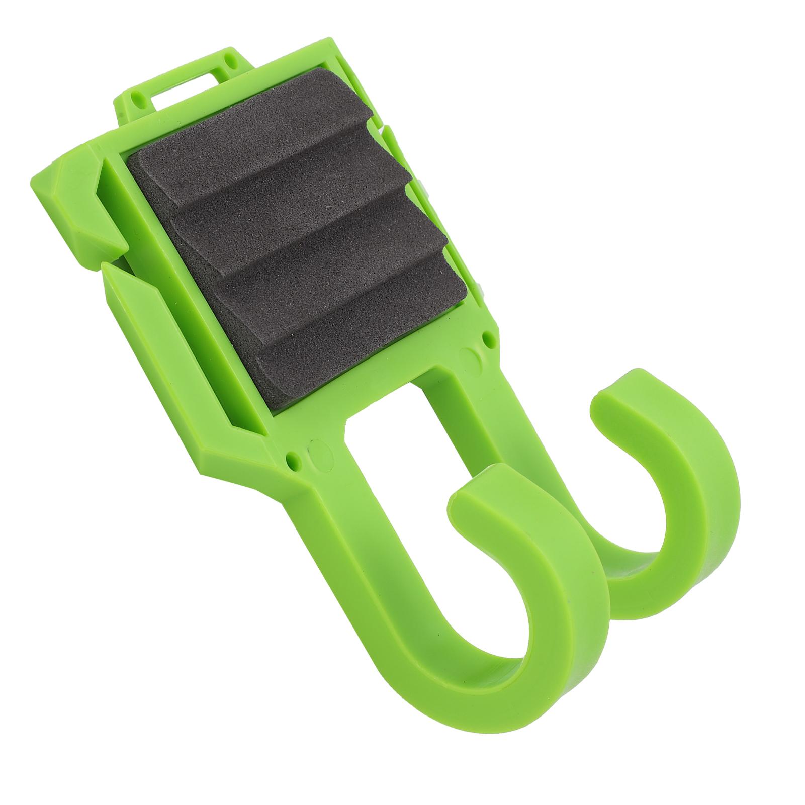 

Fly Fishing Rod Holder Clips ABS Green Rod Support BeltMounted Fishing Accessory