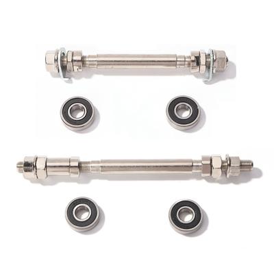 140mm/180mm Bicycle Front Rear Wheel Hub with 2 Bearings MTB Bicycle Spindle Shift Shaft Lever Cycling Replacement Parts 1/2set