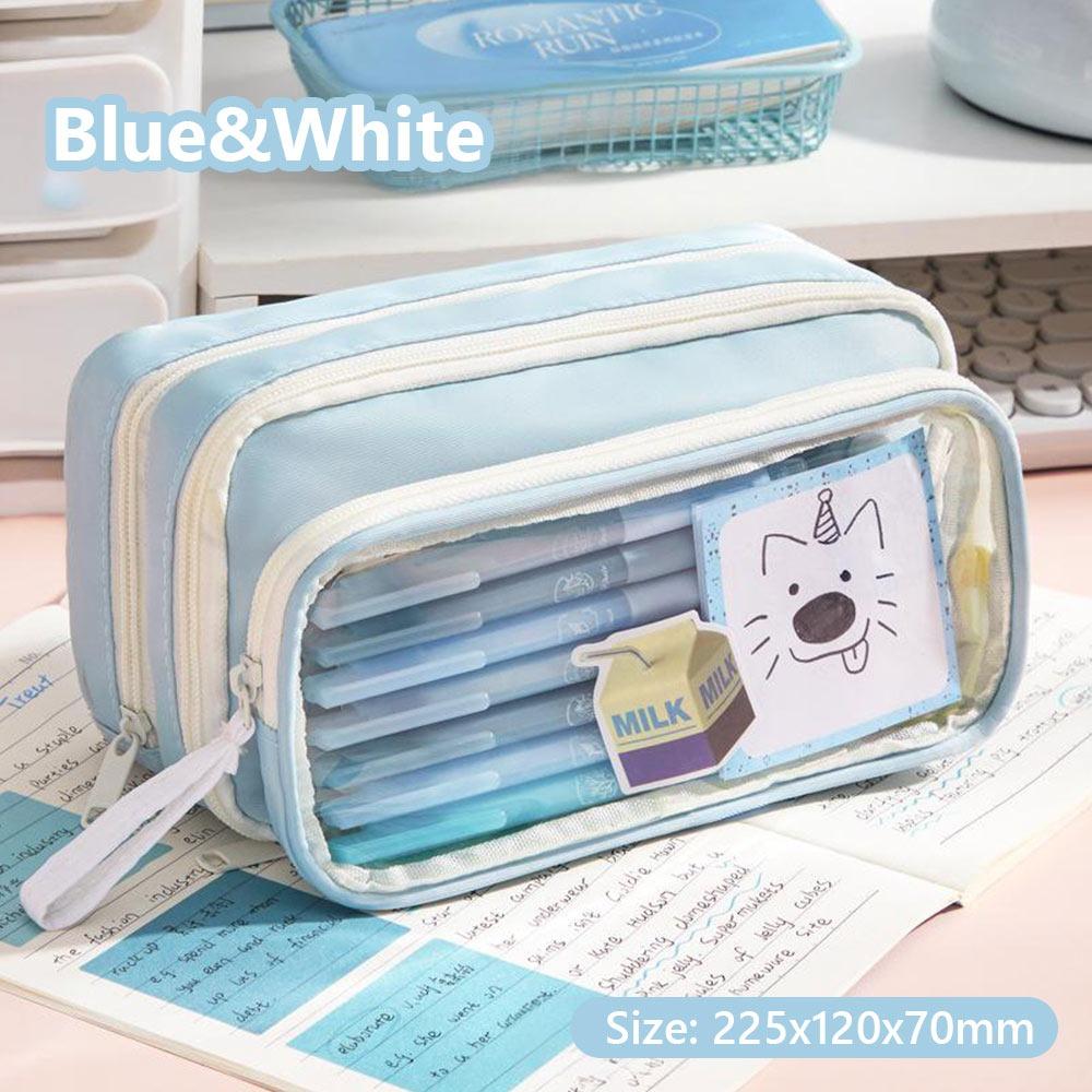 Large Opening Design Pencil Case Large Capacity Stationery Organizer Pen Box  School Office