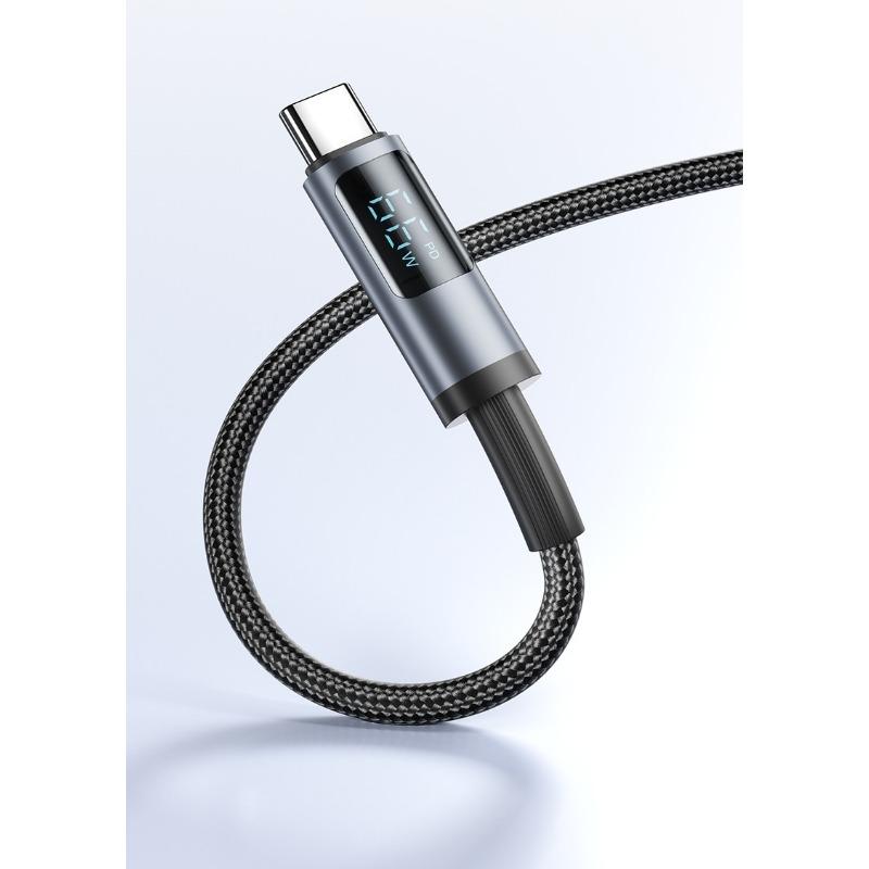 1PC Dual Fast Charging 100W Digital Data Cable Universal Android 66W Flash Charging Phone Charging Cable Type-C