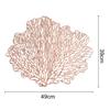 Bordplateunderlag Varmebestandig kjøkkenunderlag Stilig korallform Spisebordmatte for hjemmedekorasjon