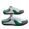 Heren Plus Size Mesh Instap Half-Slippers, Ademende Luie Schoenen, Zomer 2025