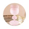 High-value Pink Frosted Shell Niche Glass Cocktail Glass, Personalized High-end Girls Glass Wine Glass