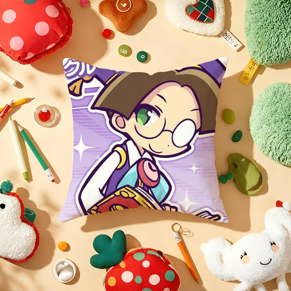 Game P-Puyo P-Pop F-Fever Anime Sig Pillow Case Plush Fabric Soft Double-Sided Printed Sofa Warm Winter Home Gift Cushion Cover