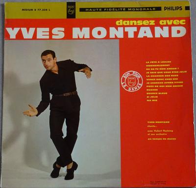 LP Schallplatte YVES MONTAND MIT HUBERT ROSTAING E - Tanzen Sie Mit Yves Montand B77334L Philips 1960 Frankreich Pop Gebraucht