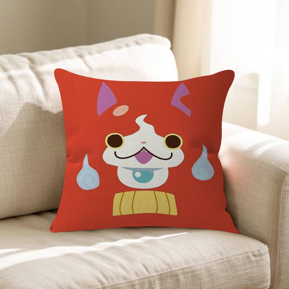 JJibanyan Pillowcase Toon Gift Cushion Cover Bedroom Home Sofa Chair Seat Decor Pillow Case