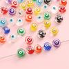 Z38 5pcs 10mm Round Transparent Glossy Glass Bead Candy Color Texture Handmade Jewelry DIY Bracelet Necklace Pendant Accessories