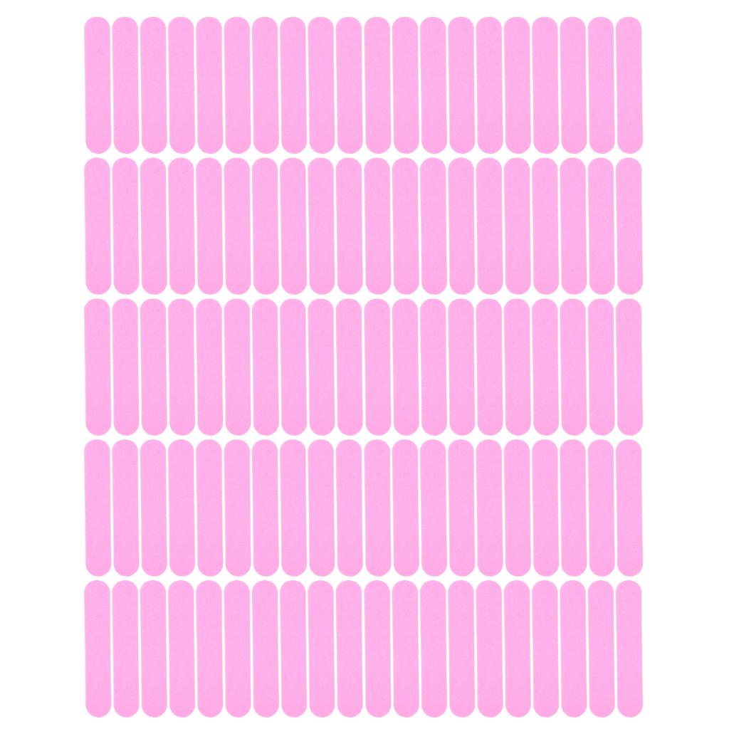 100pcs Disposable Nail File DoubleSided Nail Polishing Grinding File Nail Art Manicure File(Pink )