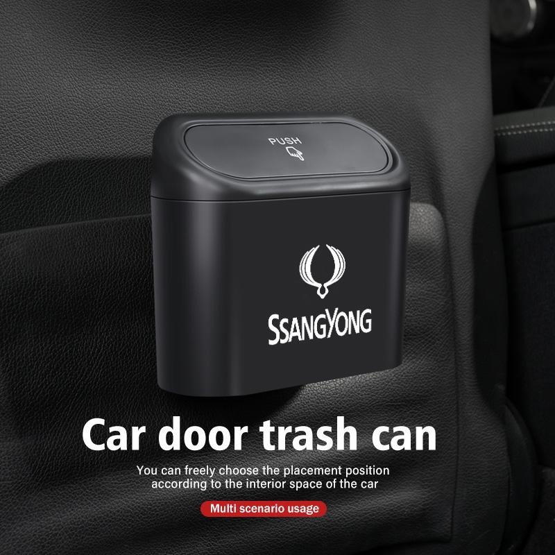 For SsangYong Car Hanging Trash Bin Storage Box Auto Accessories Rexton Kyron Torres 2024 2023 Evx 2012 Actyon Korando