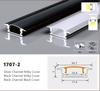 0.5m U/W Style LED Aluminum Profile Black Silver Channel Holder PC Cover Bar Lamp For Cabinet Closet Decor Linear Strip Light