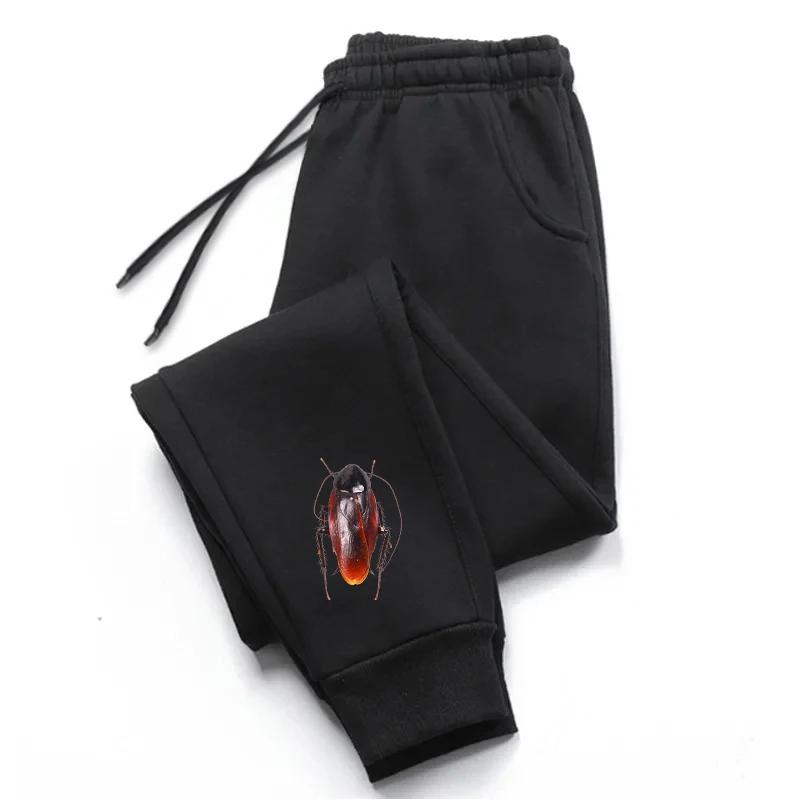 Arrival Men's Funny Trousers High Quality Real Cockroach Print Sweatpants Mischief Pattern Pants Casual Sports Joggers