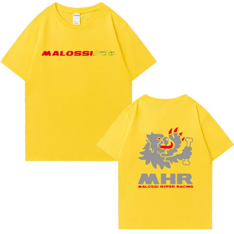 New in Malossi Theme Graphic short sleeve t-shirts vintage Hip Hop Y2k streetwear Unisex Oversized t-shirt Summer Print clothing