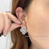 V Gold Four-Leaf Clover Diamond Stud Earrings - Original High-Quality Fashion Jewelry, Ideal for Women and Perfect As a Birthday Gift