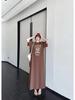 2026 Summer Fashion Women's Loose Short Sleeve Printed T-Shirt Dress - Over the Knee
