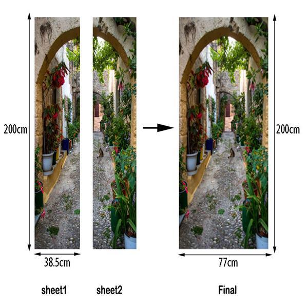 2 teile/satz 3D Rote Rose Sexy Frau Beine DIY Tür Kunst Wandbild Aufkleber Home Decor Wohnzimmer Selbst-klebe PVC Wand Aufkleber Poster