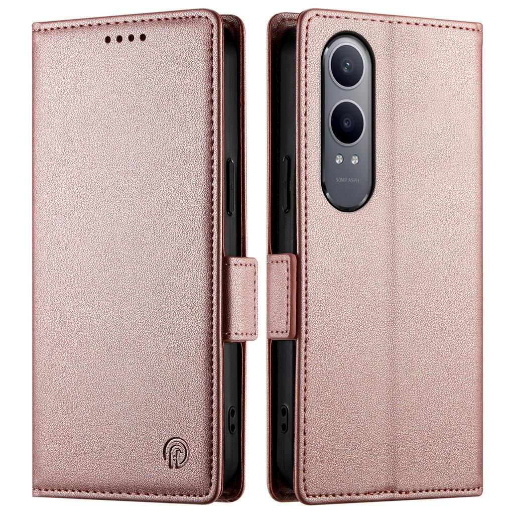 DF-010 For Oppo K12x 5G (China)/OnePlus Nord CE4 Lite 5G Stand Case PU Leather Wallet Phone Cover