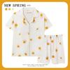Women’s Cute Cotton Short Sleeve Pajama Set - Summer Style