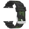 Silicone Band for Apple Watch Series 10 9 8 7 SE 6 5 4 3 2 1 42mm 41mm 40mm 38mm Dual Color Watch Strap