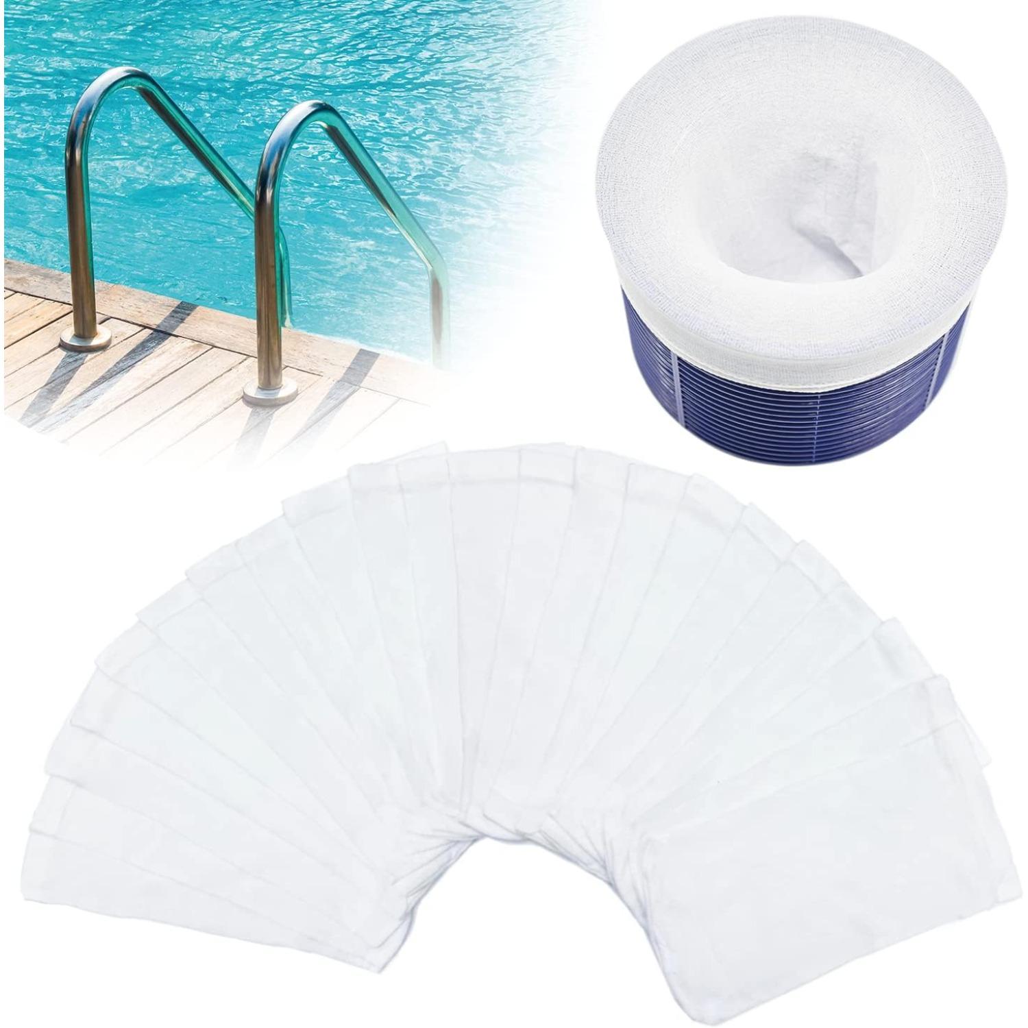 100 Pack Pool Skimmer Socks, Reusable Pool Socks for Skimmer Basket, Skimmer Socks for Above Ground & Inground Pool (100 Pack) белый