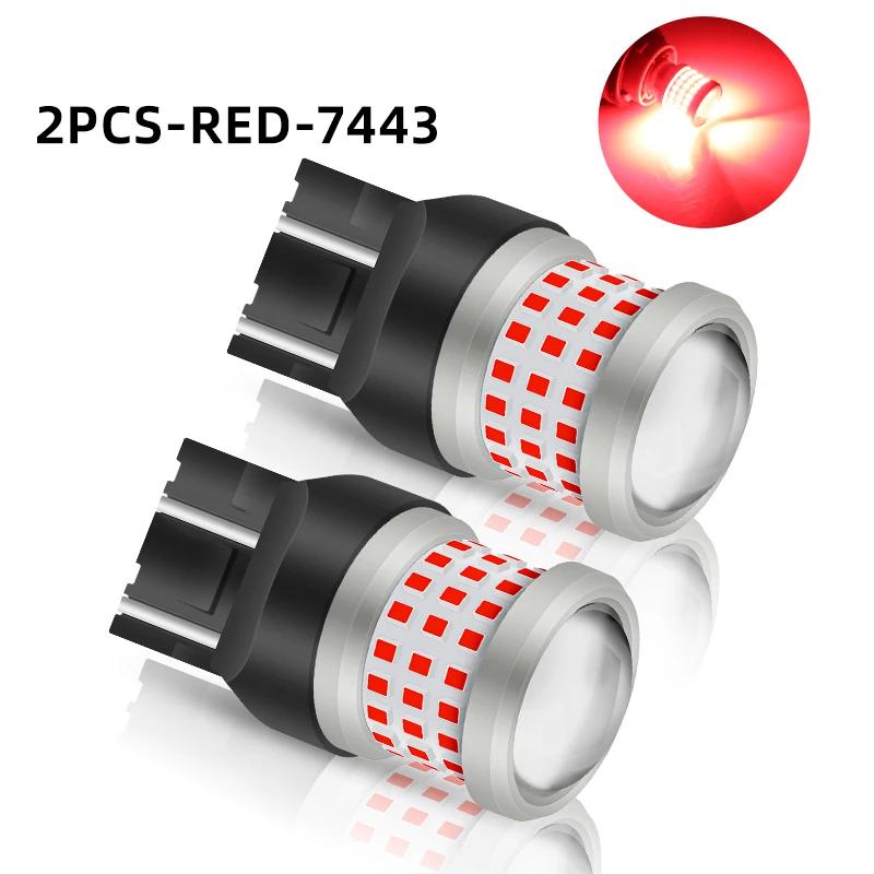 2pcs P21/5W 1157 BAY15D LED Bulbs Car Turn Signal Light 7440 7443 Canbus 12V Red Parking Light MOTOR Brake lights DRL 12-80V