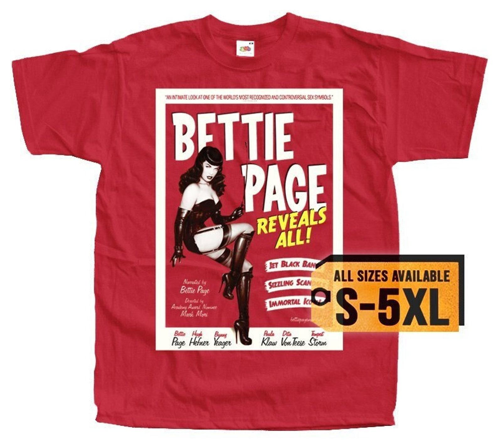Bettie Page V1 Poster Men T-Shirt all sizes S-5XL 4XL