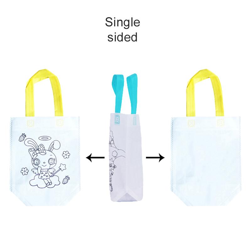 Non-woven Bag Cartoon Pattern Party Favors Festival Gift Environment Protection Painting Handbag Portable Storage Bag TMZ