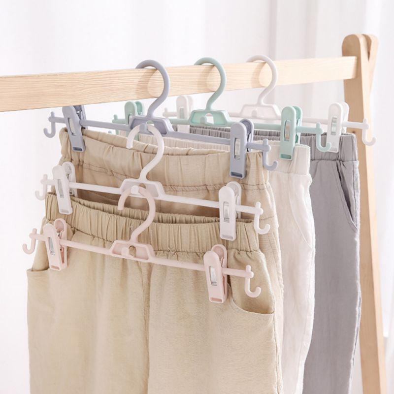 Buy Non Slip Pants Rack Plastic Clothes Clip Stand Hanger Pants Skirt