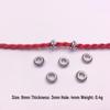 Tibetan Silver Flower Spacer Beads - 100pcs DIY Jewelry Accessories for Bracelets & Necklaces