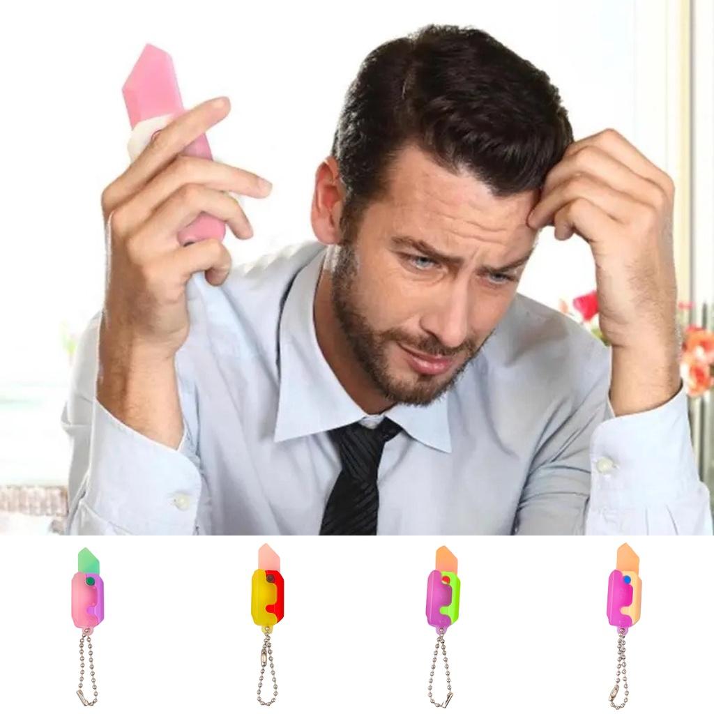 Carrot Fun Mini Fidget Toys Keychain Pendant Rubber Decompression Gifts