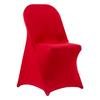 50 Pcs Red Chair Covers, Polyester Spandex Chair Cover, Stretch Slipcovers for Wedding Party Dining Banquet Flat-Front Chair Covers, Fits Chair