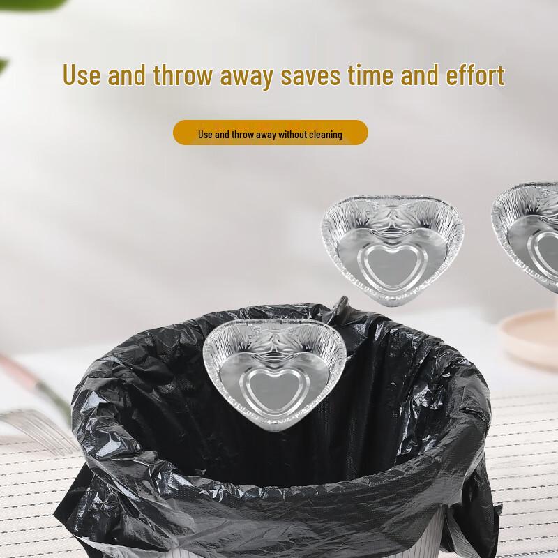 Disposable Heart-Shaped Aluminum Foil Egg Cup