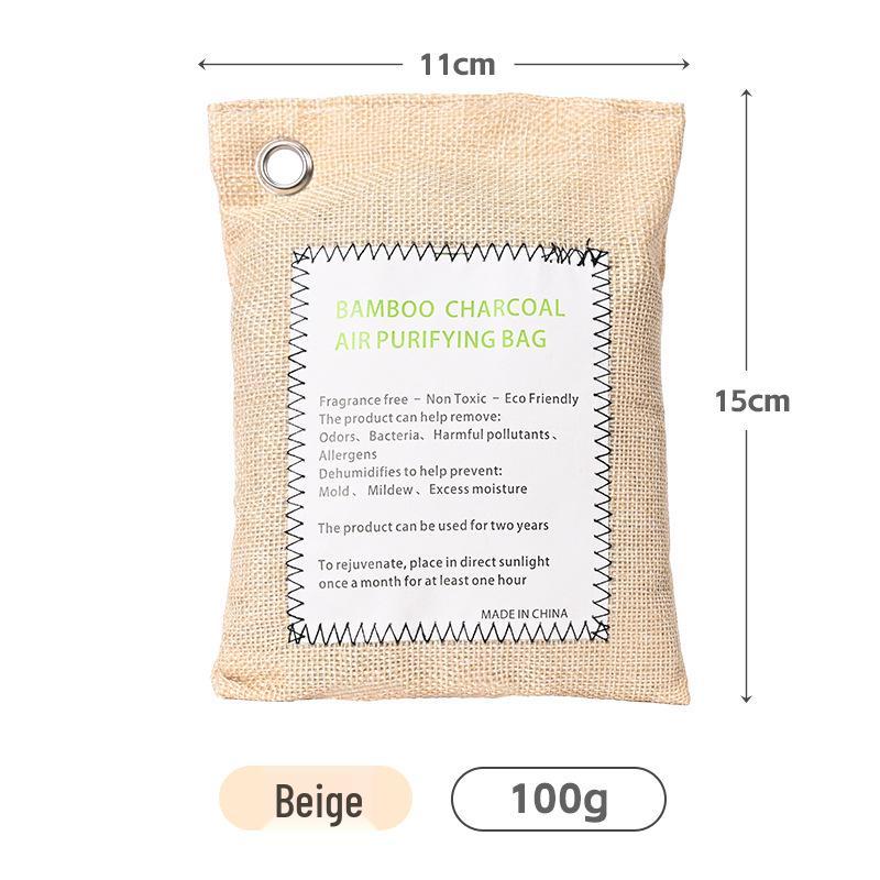 Exclusive Bamboo Charcoal Bag: 200g Activated Carbon for Car Odor and Formaldehyde Removal