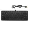 64 Keys RGB Backlit Keyboard USB Wired Gaming Keyboard Portable Mute Compact Small Keyboard for PC