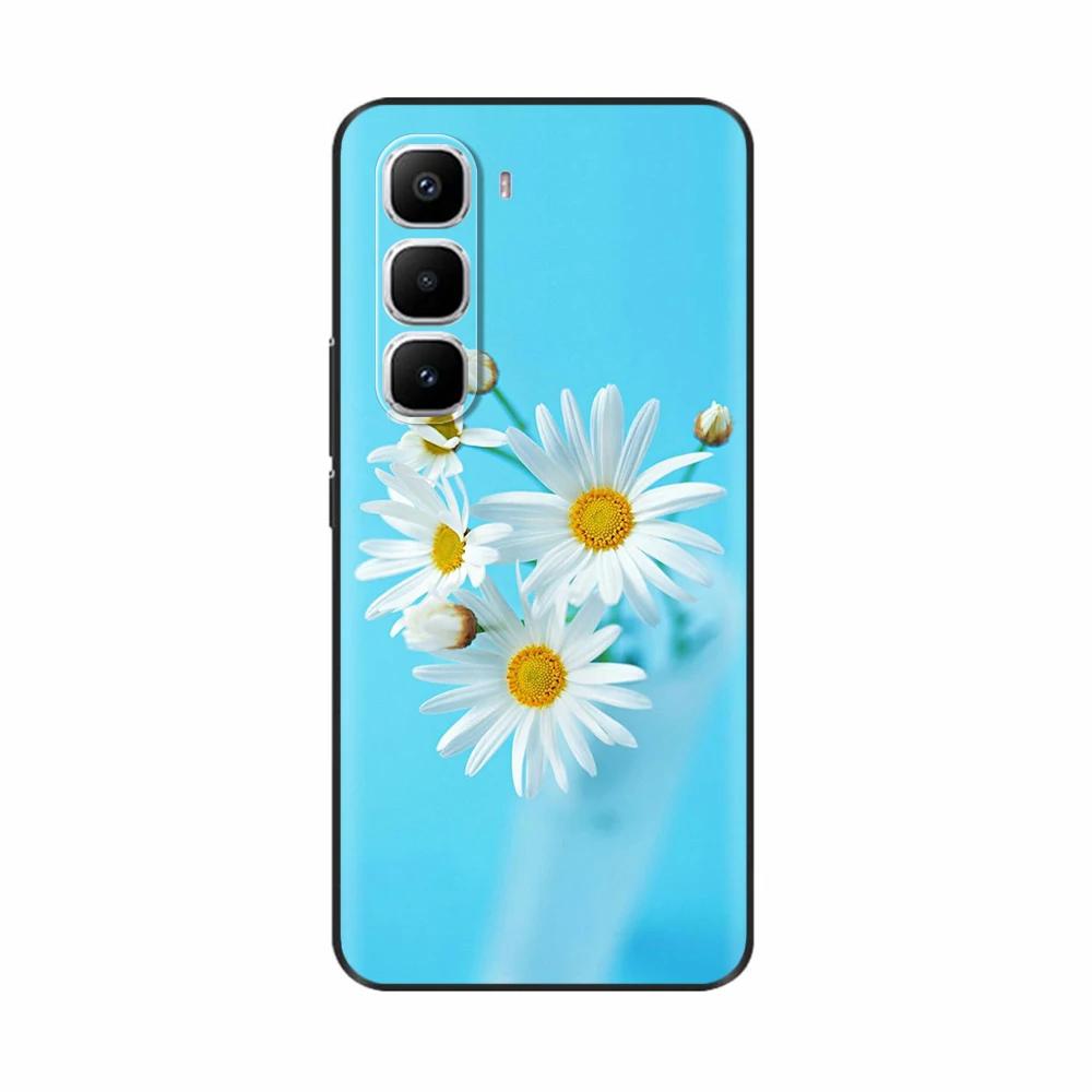 For Infinix Hot 60 Pro Plus Case Popular Love Heart Flower Soft TPU Silicone Back Cover For Infinix Hot 60i Hot60 Pro Phone Case