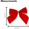 50/100 Stück rote Schleifen, Weihnachtsschmuck, Weihnachtsbaumschleifen für Heimdekoration, Weihnachten, Neujahr 2025, Weihnachtsmanngeschenk, Hochzeitsdekoration