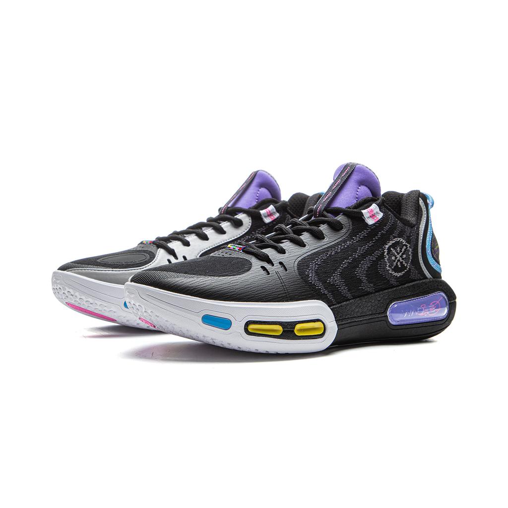 Li Ning Wade Shadow 7 Dämpfung Rutschfest Abriebfest Atmungsaktiv Rückprall Grip Niedrig geschnittene Basketballschuhe ABPV011-4