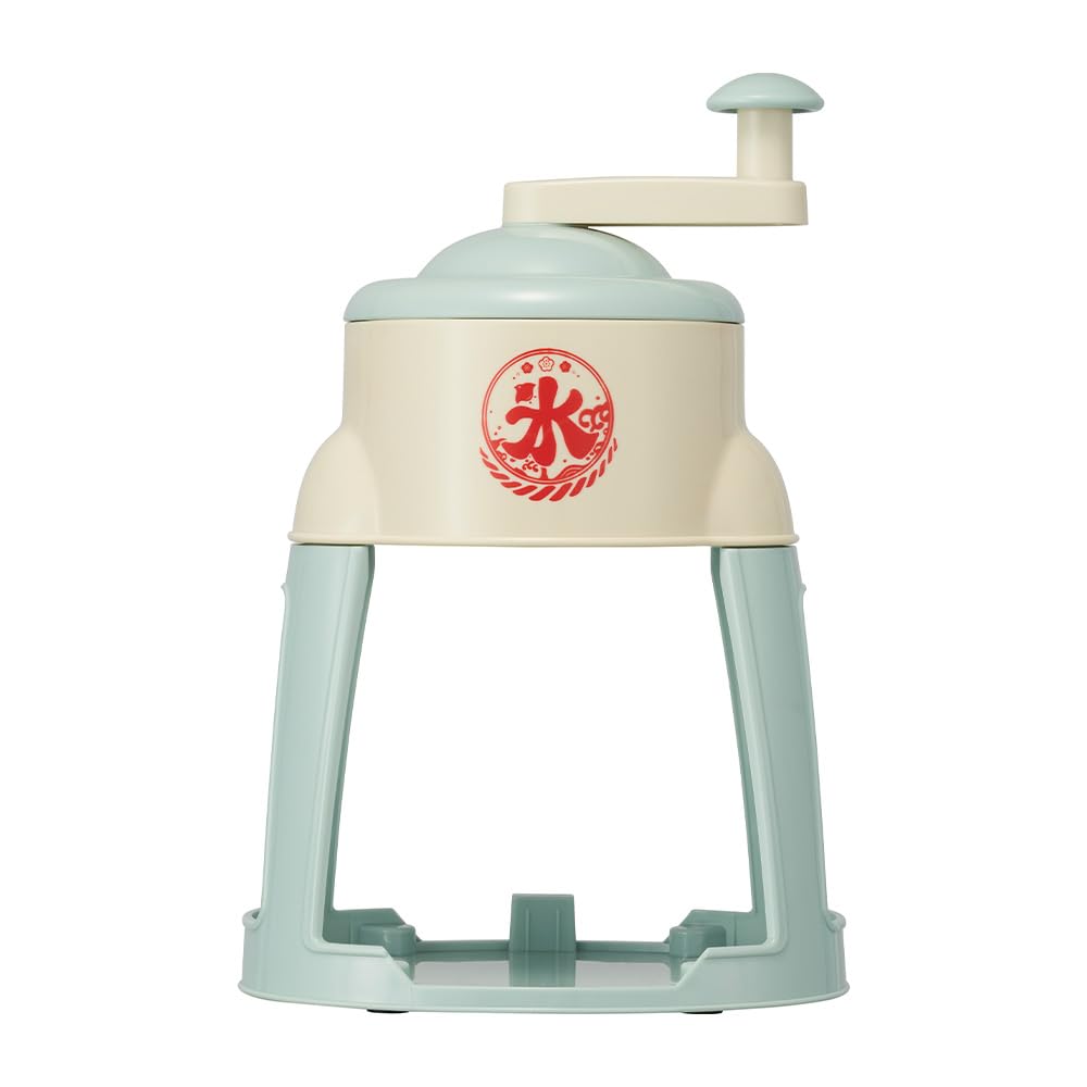 

Doshisha Manual Shaved Ice Compact Ice Maker Cup with Lid with Ice Green Maker, Storage, (Medium Size), Brush,