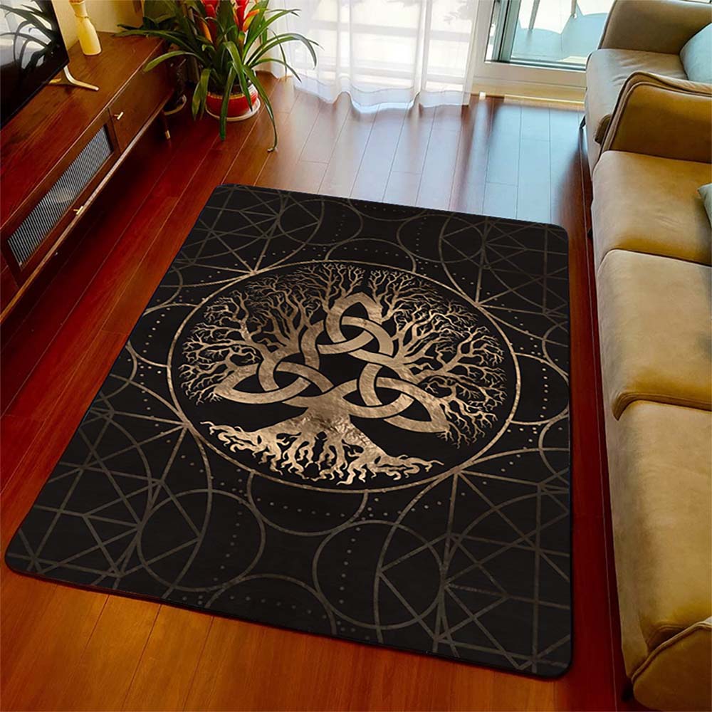 Black Celtic Viking Carpet Dragons Tattoo Luxury Area Rugs Carpets Home Decoration The Us Decor Greek Eye Tree Viking Area Rugs
