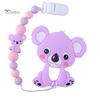 Puntos Cartoon Baby Food Grade Silikon Koala Beißring Schnuller Clip Kette Zahnen Spielzeug