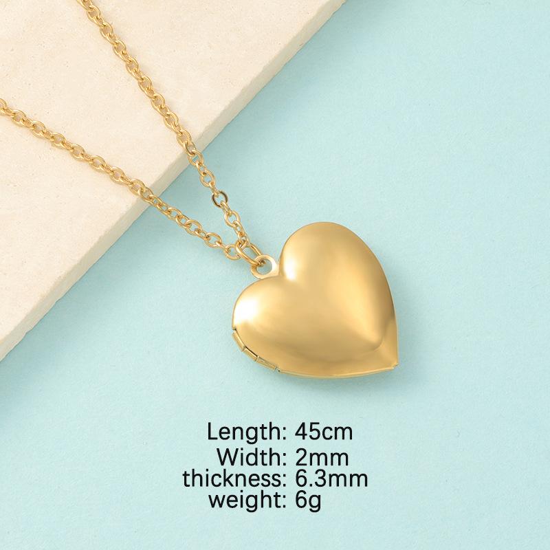 Roestvrij Staal Foto Medaillon Ketting Hart Rond Ovaal Gepersonaliseerde Herinnering Sieraden voor Vrouwen Mannen