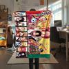 Coperta in Flanella con Stampa Personaggio One Piece, Alta qualità Confortevole per Tutte le Stagioni, Arredamento per la Casa, Calore e Comfort, Perfetta per Regali di Natale