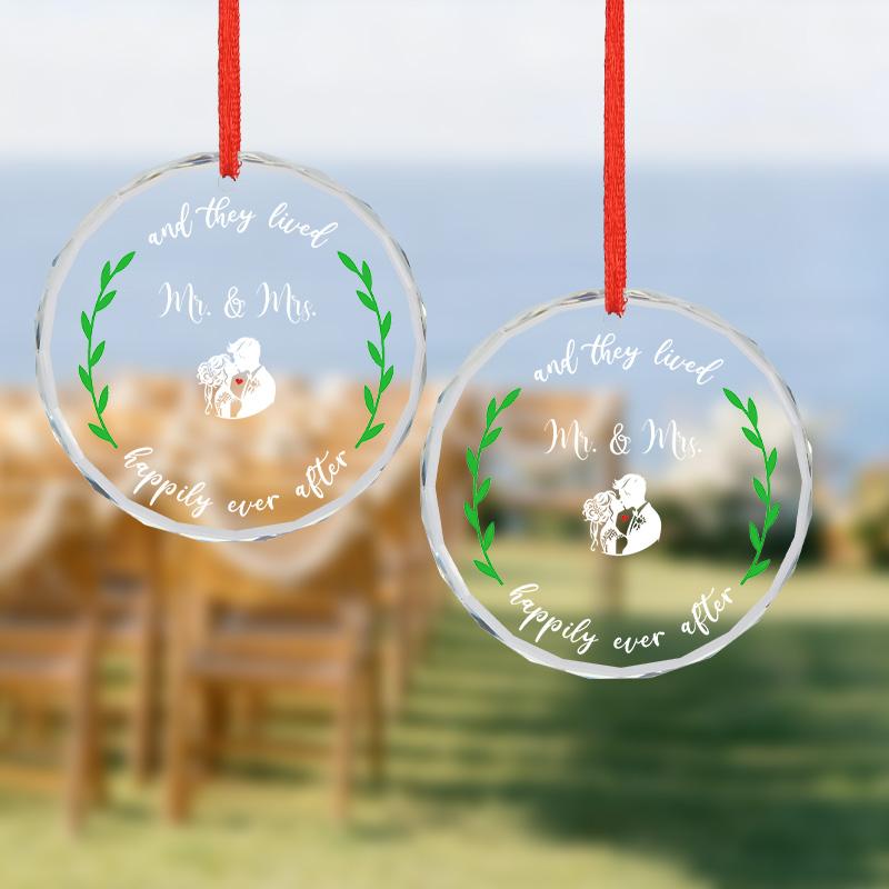 1 Stück/2 Stück Hochzeitsgeschenke für Paare Frischvermählte Glas, Verheirateter Schmuck Herr und Frau Geschenk für frisch verheiratete Paare, Brautpartygeschenke für die Braut