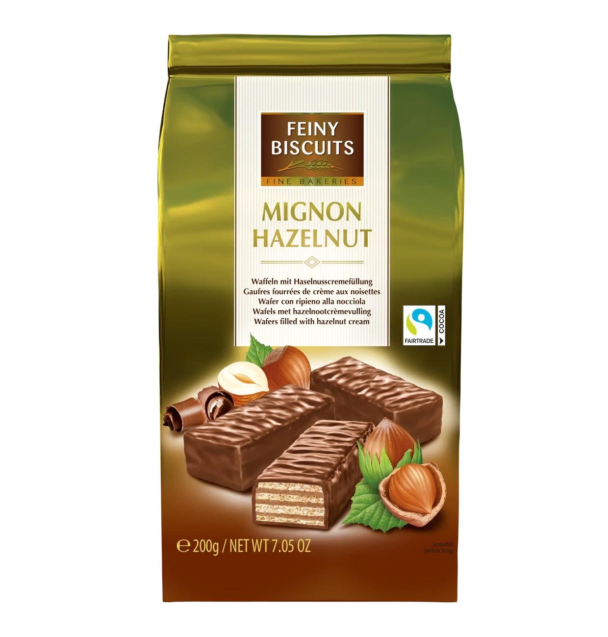 Feiny Kekse Schokoladenüberzogene Erdnusswaffeln 200 g